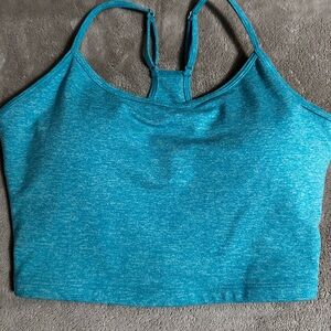 Bombshell Sportswear Teal Tank long line bra medium